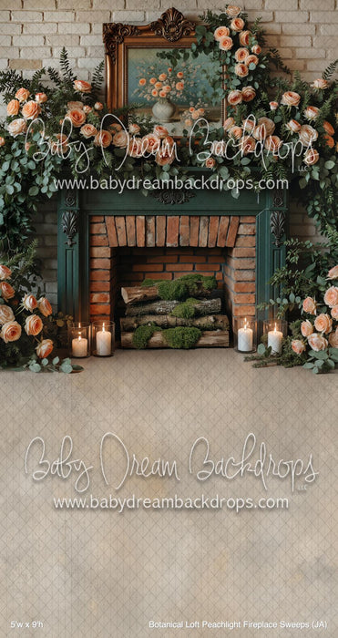 Botanical Loft Peachlight Fireplace Sweeps (JA)
