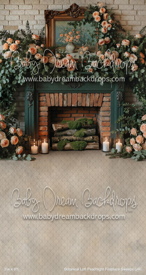 Botanical Loft Peachlight Fireplace Sweeps (JA)