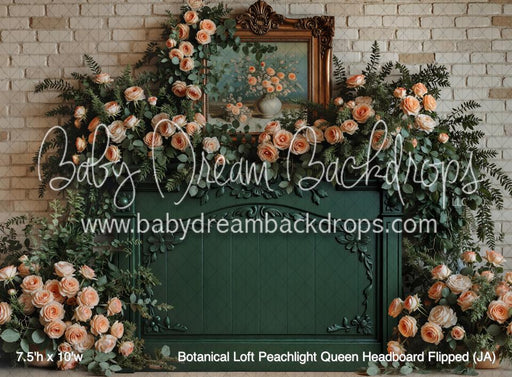 Botanical Loft Peachlight Queen Headboard Flipped (JA)