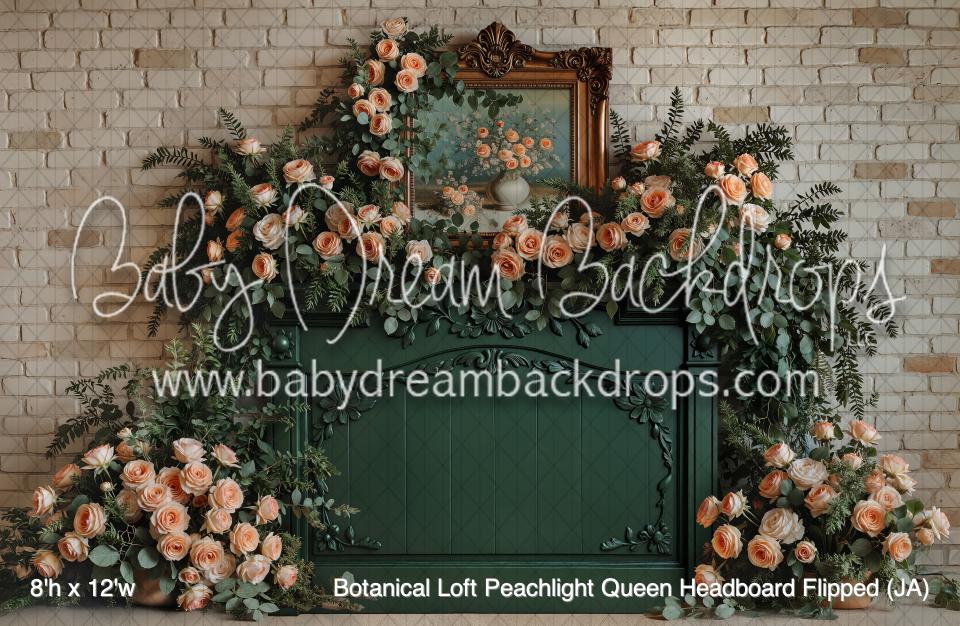 Botanical Loft Peachlight Queen Headboard Flipped (JA)