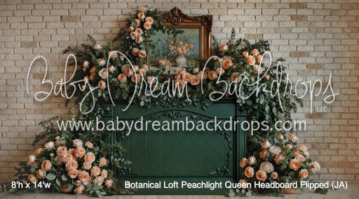Botanical Loft Peachlight Queen Headboard Flipped (JA)