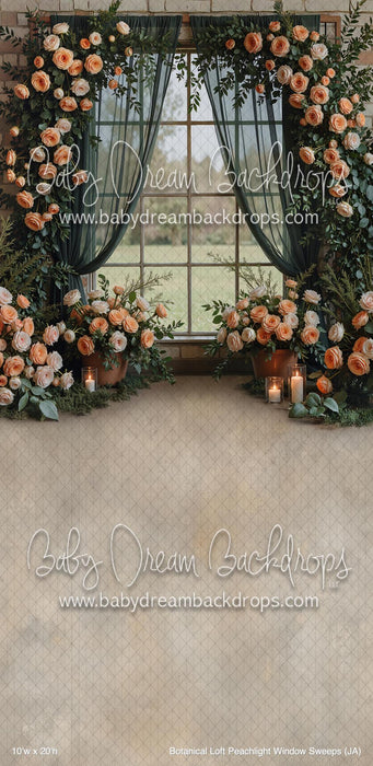 Botanical Loft Peachlight Window Sweeps (JA)