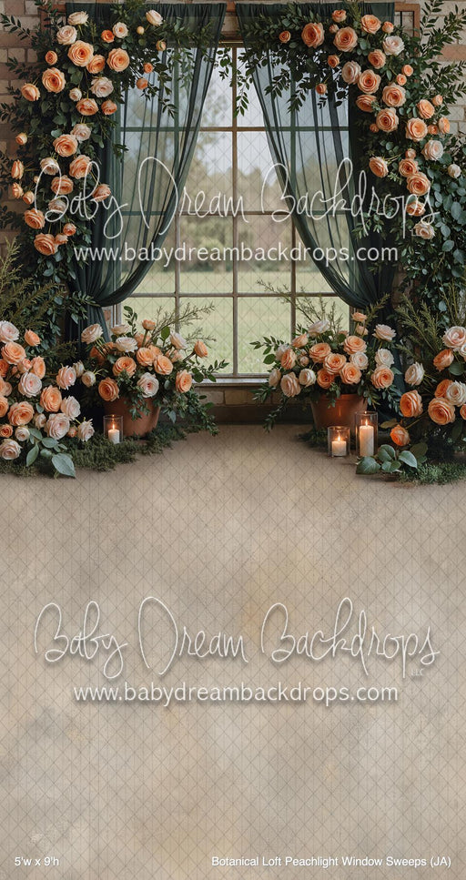 Botanical Loft Peachlight Window Sweeps (JA)