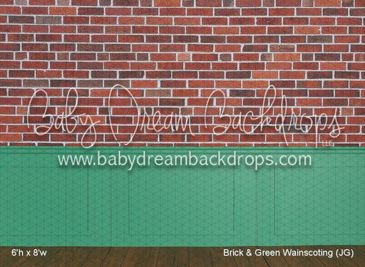 Brick & Green Wainscoting (JG)
