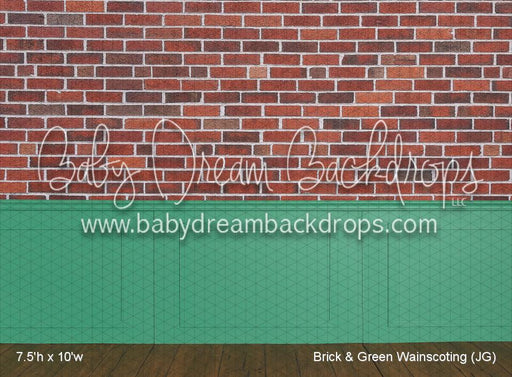 Brick & Green Wainscoting (JG)