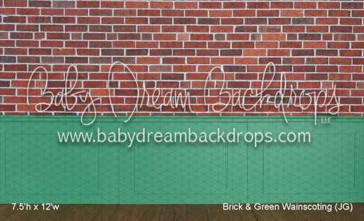 Brick & Green Wainscoting (JG)