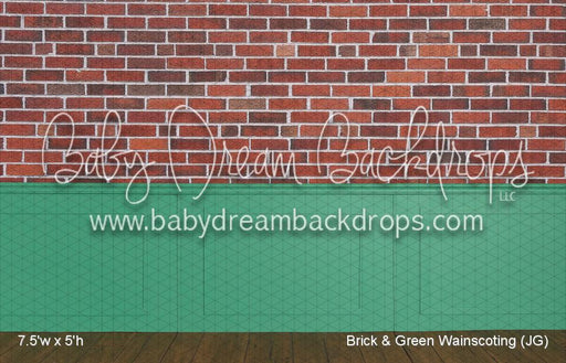 Brick & Green Wainscoting (JG)