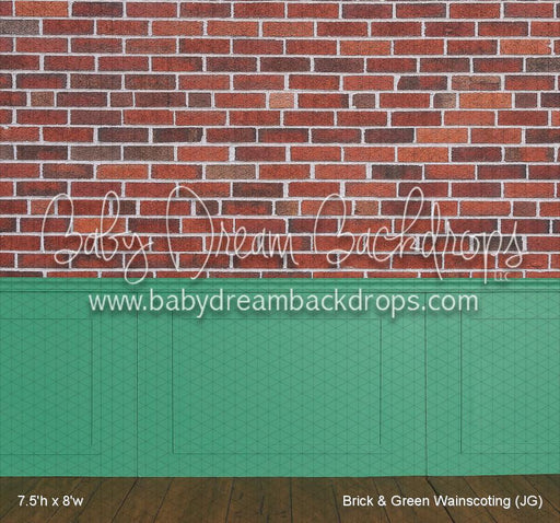 Brick & Green Wainscoting (JG)