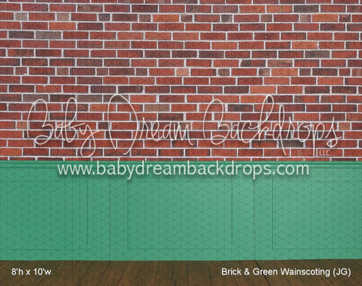 Brick & Green Wainscoting (JG)