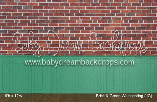 Brick & Green Wainscoting (JG)