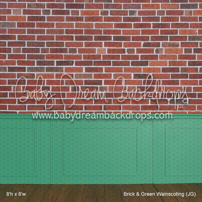 Brick & Green Wainscoting (JG)