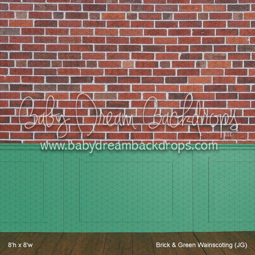Brick & Green Wainscoting (JG)