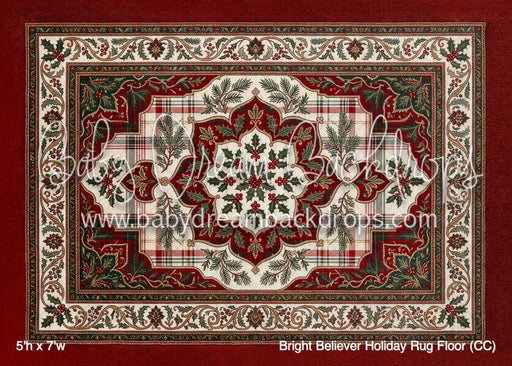 Bright Believer Holiday Rug Fabric Floor (CC)