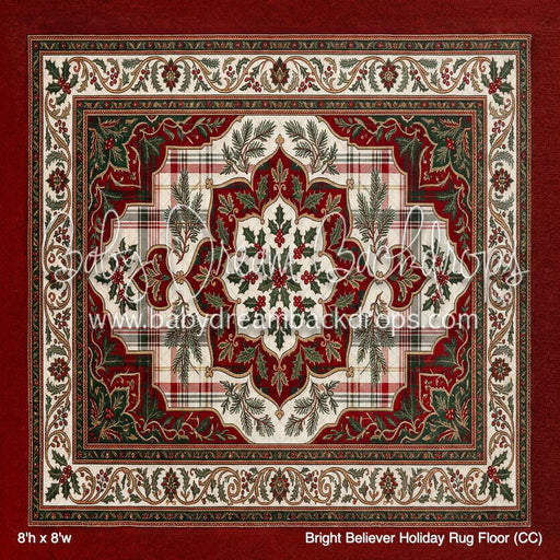 Bright Believer Holiday Rug Fabric Floor (CC)