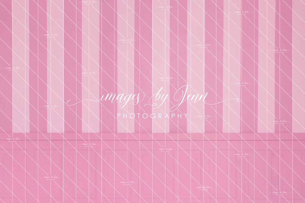 Bubble Gum Stripe Half Wall (JG)