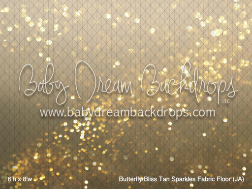 Butterfly Bliss Tan Sparkles Fabric Floor (JA)