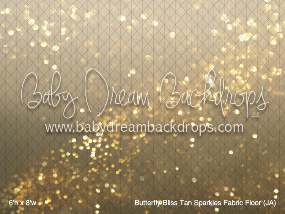 Butterfly Bliss Tan Sparkles Fabric Floor (JA)