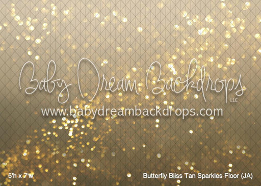 Butterfly Bliss Tan Sparkles Fabric Floor (JA)