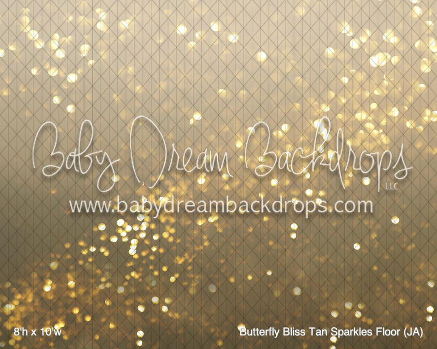 Butterfly Bliss Tan Sparkles Fabric Floor (JA)