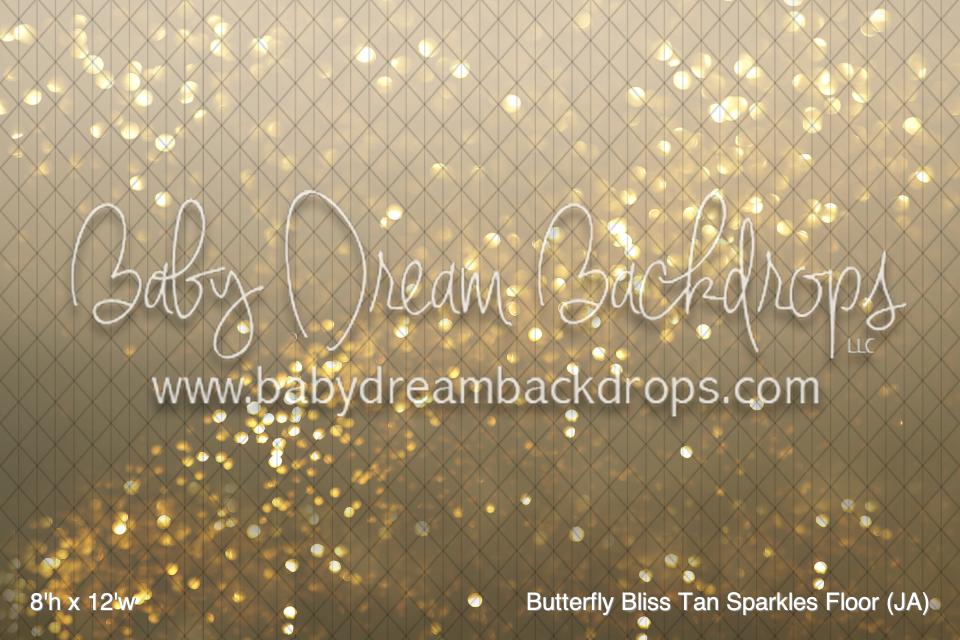 Butterfly Bliss Tan Sparkles Fabric Floor (JA)