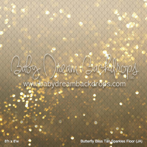 Butterfly Bliss Tan Sparkles Fabric Floor (JA)