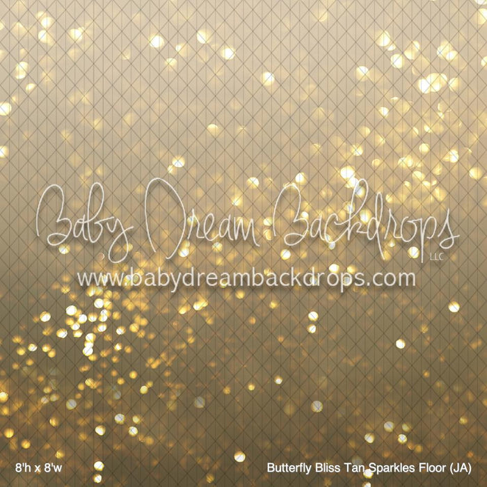 Butterfly Bliss Tan Sparkles Fabric Floor (JA)