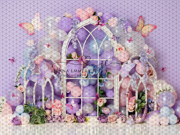 Butterfly Floral Arches in Lavender (JE)