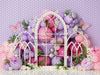 Butterfly Floral Arches in Pink and Purple (JE)