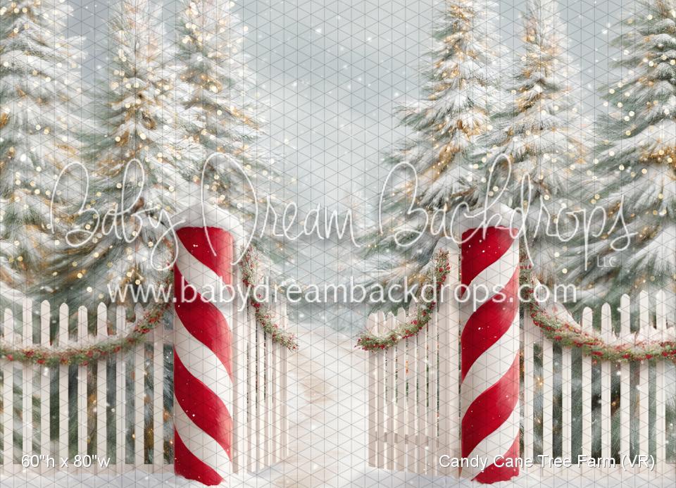Candy Cane Tree Farm (VR) — Baby Dream Backdrops