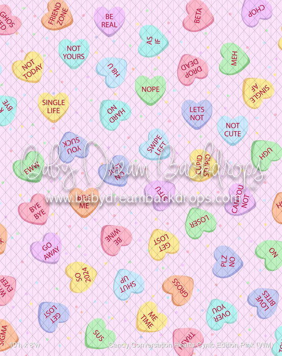 Candy Conversation Hearts Cynic Edition Pink (WM)