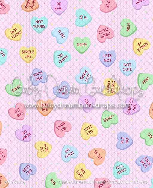 Candy Conversation Hearts Cynic Edition Pink (WM)