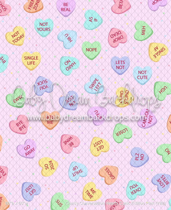 Candy Conversation Hearts Cynic Edition Pink (WM)
