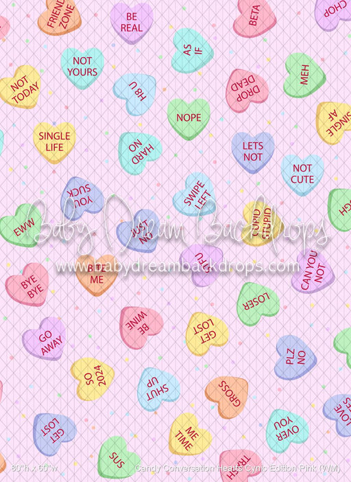 Candy Conversation Hearts Cynic Edition Pink (WM)