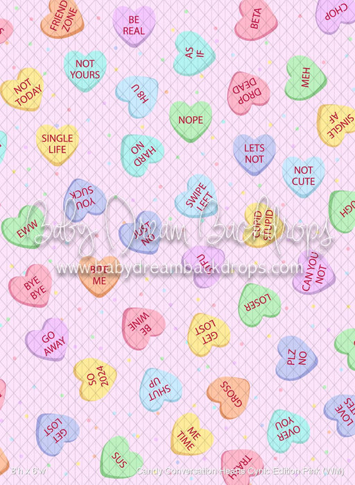 Candy Conversation Hearts Cynic Edition Pink (WM)