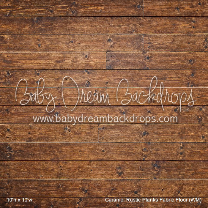 Caramel Rustic Planks Fabric Floor (WM)