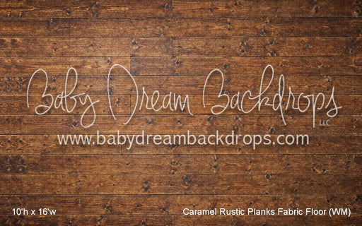 Caramel Rustic Planks Fabric Floor (WM)