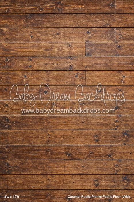 Caramel Rustic Planks Fabric Floor (WM)