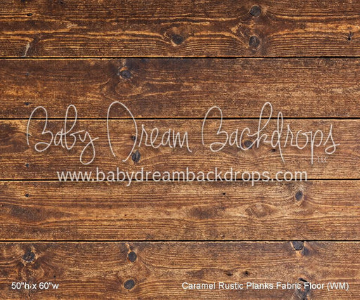 Caramel Rustic Planks Fabric Floor (WM)