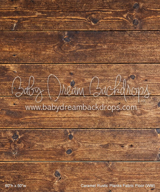 Caramel Rustic Planks Fabric Floor (WM)