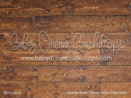 Caramel Rustic Planks Fabric Floor (WM)