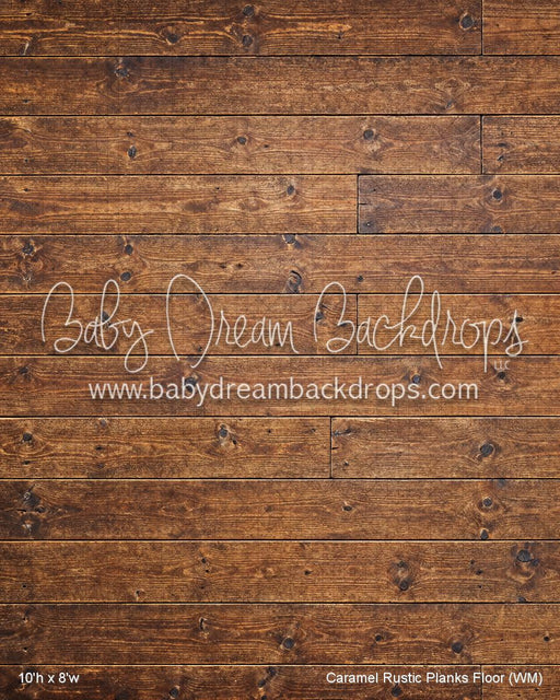Caramel Rustic Planks Fabric Floor (WM)