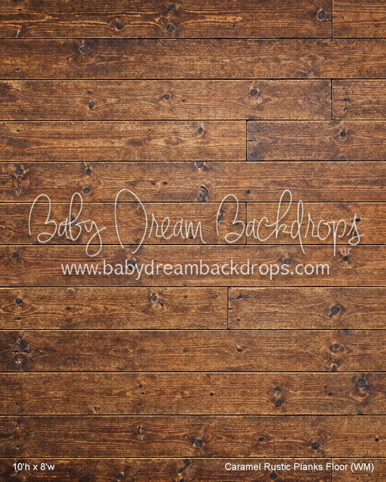 Caramel Rustic Planks Fabric Floor (WM)