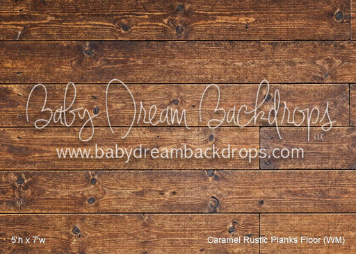 Caramel Rustic Planks Fabric Floor (WM)