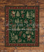 Caramel Rustic Planks with Festive Rug Fabric Floor (WM)