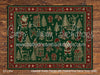 Caramel Rustic Planks with Festive Rug Fabric Floor (WM)