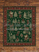 Caramel Rustic Planks with Festive Rug Fabric Floor (WM)