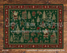 Caramel Rustic Planks with Festive Rug Floor (WM)