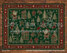 Caramel Rustic Planks with Festive Rug Floor (WM)
