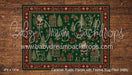 Caramel Rustic Planks with Festive Rug Fabric Floor (WM)