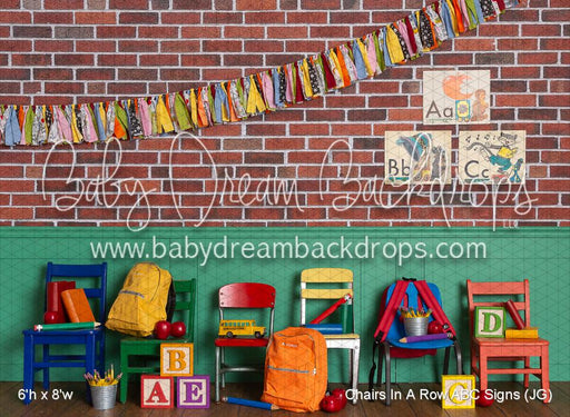 Chairs In A Row ABC Signs (JG)